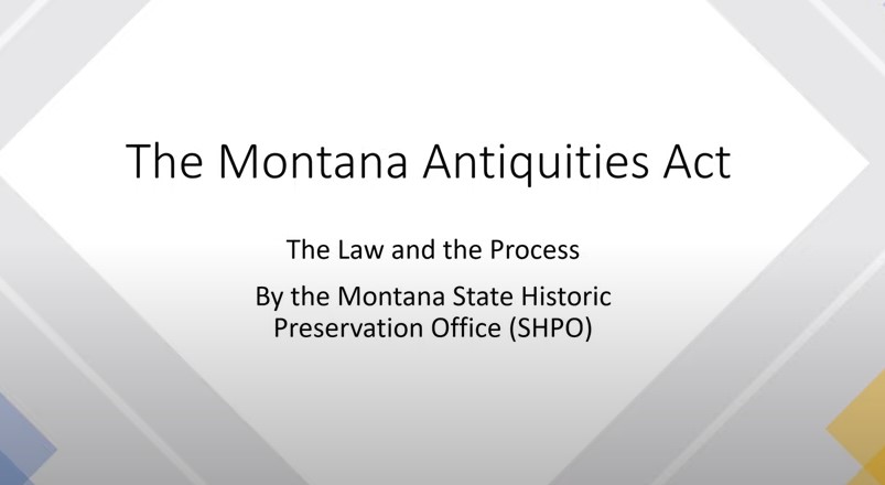MT Antiquities Act