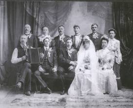 Slovenian wedding part, Helena, 1905, photograph courtesy Bob Russ, Helena