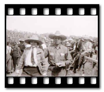 Frame from black and white, silent film titled: Rosebud County Fair and Rodeo (1926), Catalog #PAc 92-34.  Footage taken by Walter B. Dean, Jr.