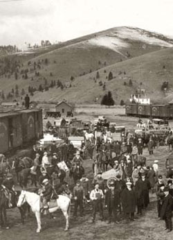 Homesteaders arrive in the Flathead