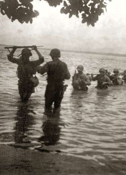 163rd going ashore at wakde island